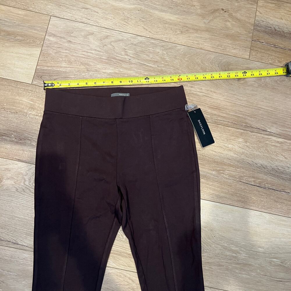MATTY M. Women's The All-Day Side Pocket Legging Size L In Dark Brown - Picture 5 of 11